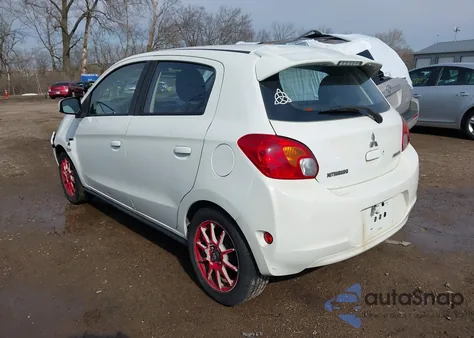 2014 Mitsubishi Mirage Es z USA, uszkodzony, nr VIN ML32A4HJ1EH026242